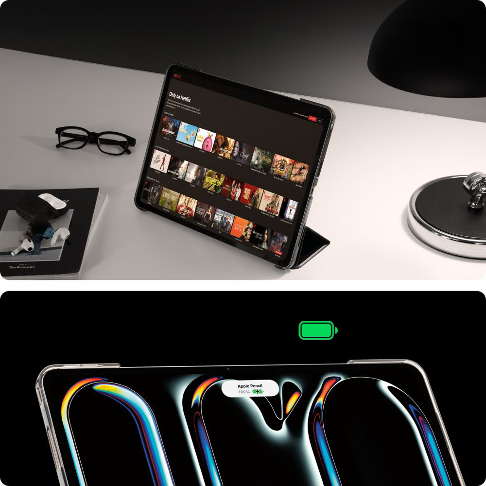 Etui do iPad Pro 13" 7 gen. 2024, Spigen Smart Fold, czarne